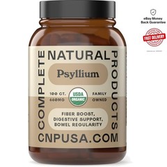 Psyllium Husk Fiber 660mg Capsules – -Friendly Digestive Regularity Support