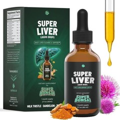 SuperBonsai Super Liver Support with Milk Thistle – Cleanse Detox & Repair Aid