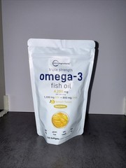 Triple Strength Omega-3 Fish Oil, Lemon, 120 Softgels (1,400 mg per Softgel)