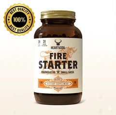Heart & Soil Fire Starter High Stearic Acid 500mg 180 Capsules