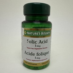 Nature’s Bounty Folic Acid 1 mg 150 Tablets EXP 07/2026 Free Shipping