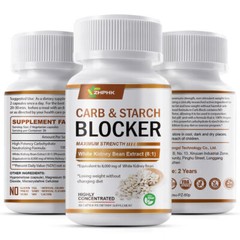 100% Pure White Kidney Bean Extract – All-Nat Carb Blocker 8000mg – Weight Loss