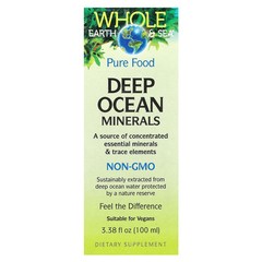 2 X Natural Factors, Whole Earth & Sea�, Deep Ocean Minerals, 3.38 fl oz (100 m
