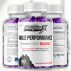 (1 Pack) RagnarX Male Gummys Advanced Formula Ragnar X Max Vitamin 60 Gummies