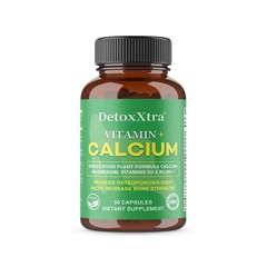 Plant Calcium Supplement-With VitaminD3,K2 for Strong Bones&Joint 30/60/120 Caps