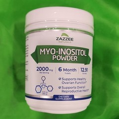 Zazzee Naturals Myo-Inositol Powder 2000mg 12.91 oz Non-GMO Vegan Made in USA