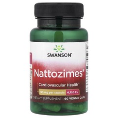 Swanson Nattozimes 195 mg 60 Veggie Caps Wellness Support