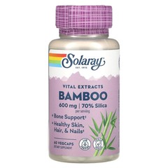 2 X Solaray, Vital Extracts, Bamboo, 60 VegCaps (300 mg per VegCap)