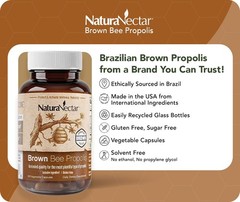 – Brown Bee Propolis – NSF Contents Certified – Premium Brazilian Propolis – …