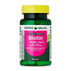 Extra Strength Biotin 10000mcg with Keratin Supplement for Hair Skin Nails