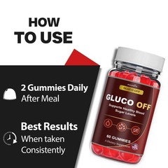 (1 Pack) Gluco Off ACV Gummys Advanced Blood Health Support GlucoOff Gummies