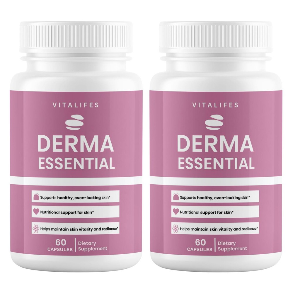 (2 Pack) Derma Essential Probiotics Advanced Healthy Skin Support 60 Capsules