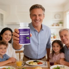 Advanced Elvera Elderberry Gut Support Complex – Organic Black Elderberry Soft C