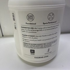 THORNE Whey Protein Isolate – Vanilla – 30 Scoops – EXP 01/2027