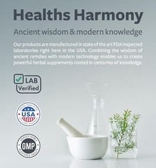 Healths Harmony Hawthorn Berry Capsules for Heart and Digestive Health, 120 ct