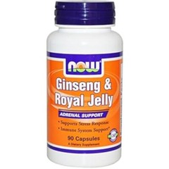 NOW FOODS Ginseng & Royal Jelly 90 Veg Capsules
