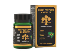 6 Bottles of Brazil Wax Green Bee Propolis 500mg (60 Capsules) – Immune Booster