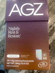 AGZ Nightly Rest & Restore Chocolate Powder Sleep Support 30 x 13g Packs