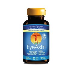 EyeAstin, BioAstin Hawaiian Astaxanthin with 60 count (Pack of 1), Black