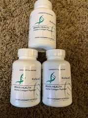 Jellyfish Collagen, Calcium Binding Protein. Brain & Memory 60ct 3 Pack Exp 9/26
