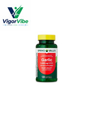 Spring Valley Odor-Control Garlic Softgels 1000 mg Heart Health 120 Count