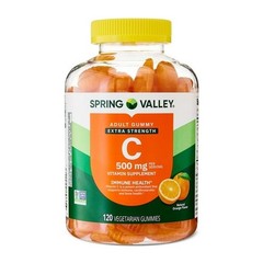 Spring Valley Extra Strength Vitamin C, 500 Mg Vegetarian Gummies, 120 Count NE