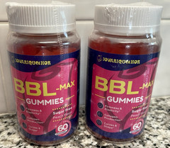 JOVARIQUETHOR BBL-MAX Gummies 60 Ct 2x Peach Sugar Free Firmness Curves Shape