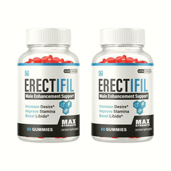 2-Pack Erectifil Gummies – All Natural Support For Men – 120 Gummies