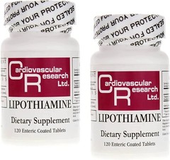 Cardiovascular Research Lipothiamine B Supplement 240 Tablets-Vitamin B1 Now wit