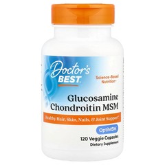 2 X Doctor’s Best, Glucosamine Chondroitin MSM, 120 Veggie Capsules