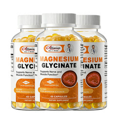 3x Magnesium Glycinate 400mg Capsules-Energy, Muscle Function & Bone Health