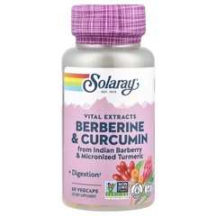 2 X Solaray, Vital Extracts, Berberine & Curcumin, 60 VegCaps