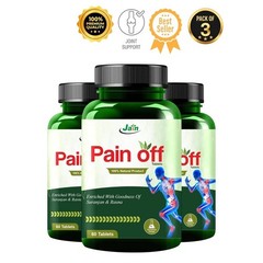 3 Pack J.AIN Pain Off Joint Relief Tablets 60 Count