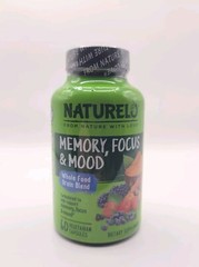 Naturelo | Memory, Focus, And Mood 60 Capsules – Whole Brain Blend
