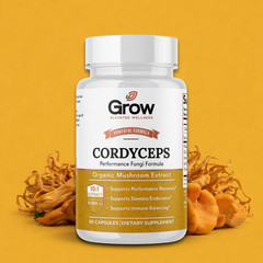 Cordyceps Mushroom Extract Capsules – 10:1 Concentrated Formula – 60 Capsules
