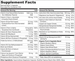 Naturelo One Daily Multivitamin For Men 240 vcaps