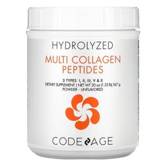 2 X Codeage, Multi Collagen Peptides Powder, Unflavored, 20 oz (567 g)