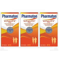 3 x Pharmaton Vitality Multivitamins & Minerals 100 Tablets – 3 PACK