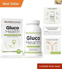 Gluco Health Blood Sugar Support – 120 Vegetarian Capsules with Ayurvedic Herbs