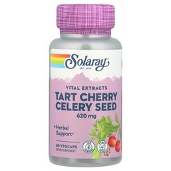 2 X Solaray, Tart Cherry Celery Seed, 60 VegCaps