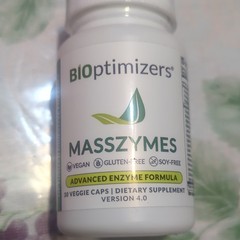 BiOptimizers MassZymes Enzyme Digestive Support Vegan 30 Veg Caps Exp 04/2027