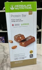 Herbalife Nutrition Protein Bar Deluxe Vanilla Almond 10g Protein 14 Bars