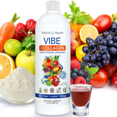 Eniva VIBE + COLLAGEN Superfoods Liquid Multivitamin 32 fl oz