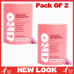 2 Pack URO Vaginal Probiotic for Women pH Balance Yeast & UTI Support ,120Capsul