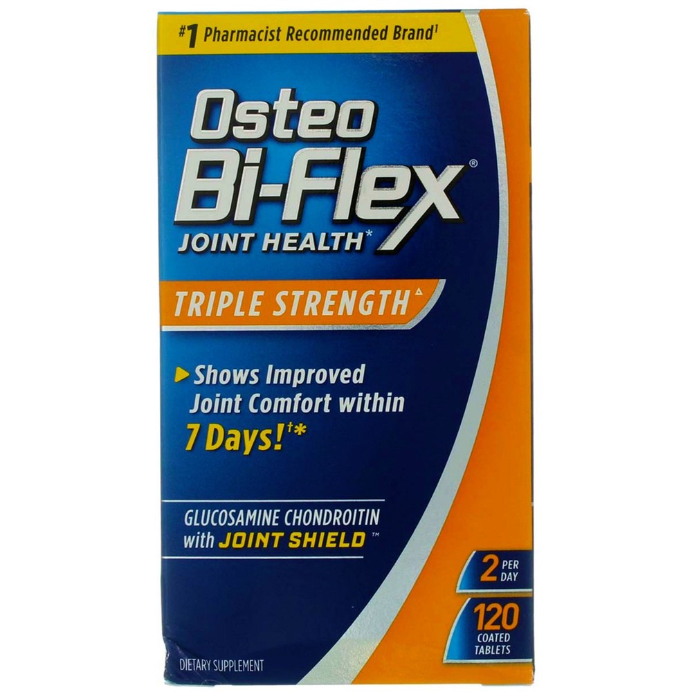 5 Pack Osteo Bi-Flex Triple Strength Coated Tablets, 120 Ct