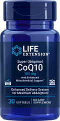 Life Extension Super Ubiquinol CoQ10 with Enhanced Mitochondrial Support™ 30sg