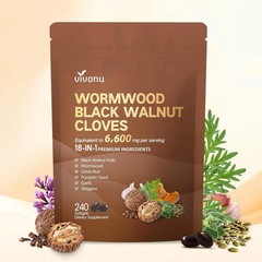 18-in-1 Black Walnut Wormwood Cleansing Formula designed for Humans, 80 Day