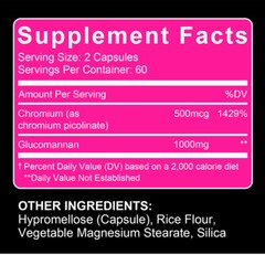 Appetite Suppressant 1000mg + Carb Blocker,Boost Metabolism 30 to 120 Caps