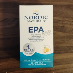 Nordic Naturals EPA Xtra Fish Oil 1640mg Omega-3 60 Softgels Lemon Non-GMO