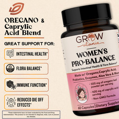 Candida Support Latero Raw Probiotics Supplement for Women & Men – 60 Ct.